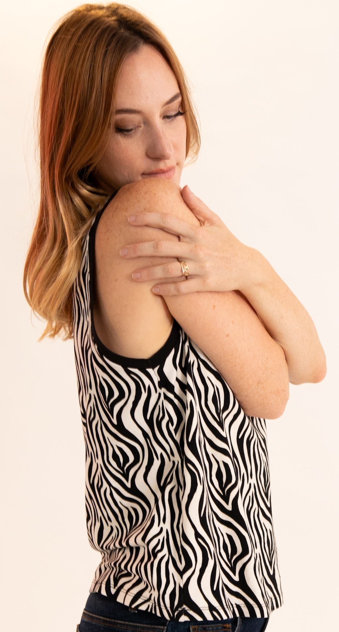 Benares - Whisper Soft Zebra Tank