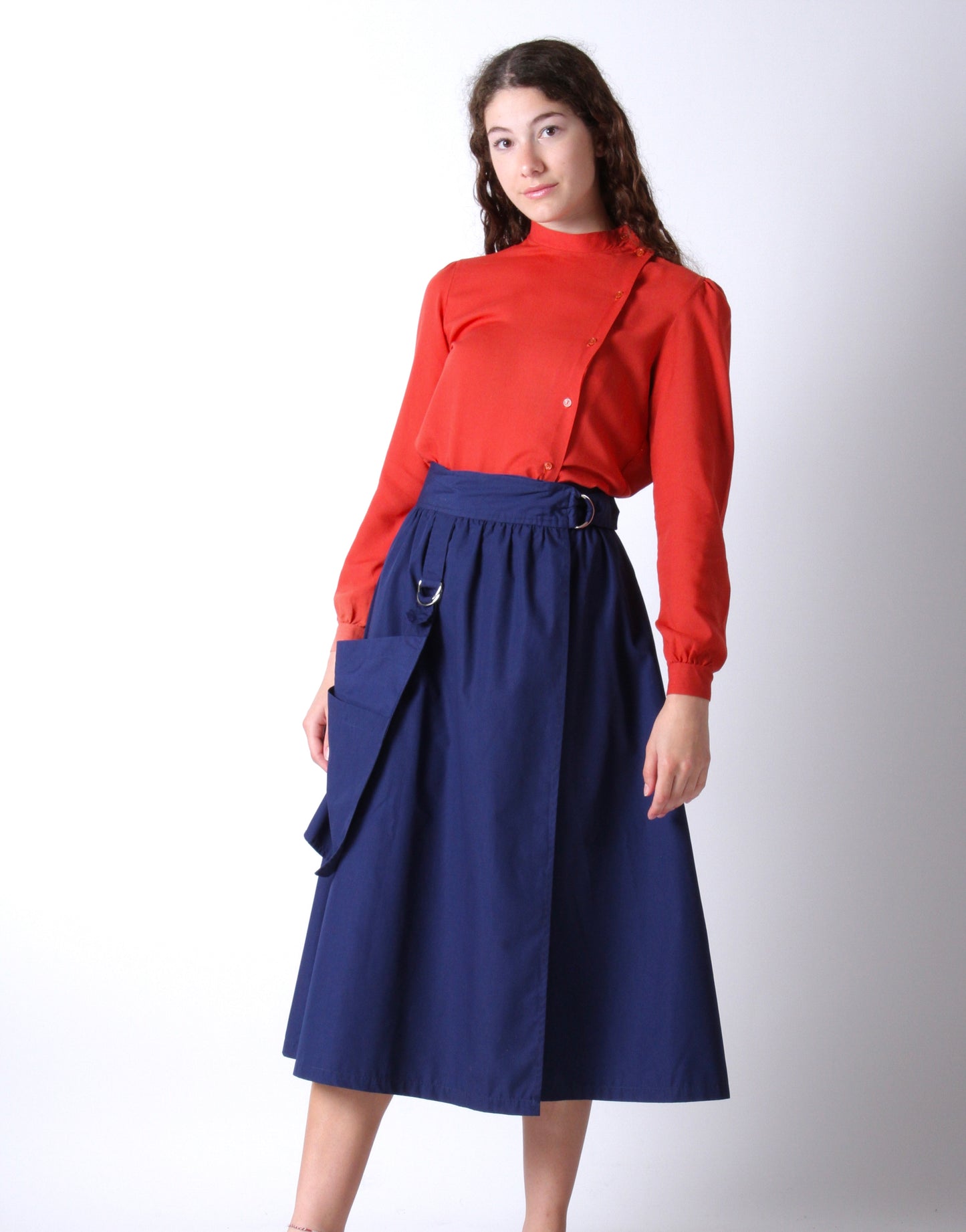 JT Vintage Long Skirt - Navy