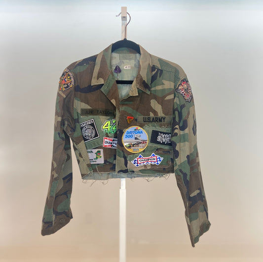JT Vintage - Roadlove Cropped Army Jacket